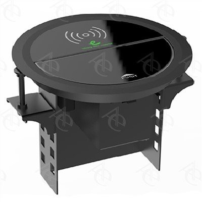 Ασύρματη κρυφή υποδοχή επιτραπέζιου πολυμέσων πολυμέσων Clamshell